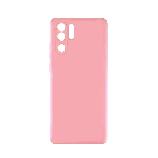 Capa de Silicone com Moldura de Câmera para Huawei P30 Pro Rosa